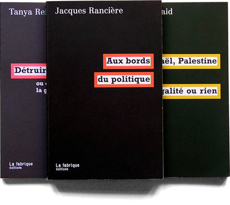 Éditions La Fabrique, créées en 1998, maquettes Jérôme Saint-Loubert Bié