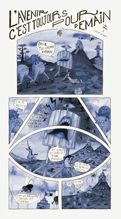 Martha Salimbeni et Nicolas Filloque, bande dessinée, journal Article11 n°10, 24x44cm, offset rotative 2 tons, juin 2012