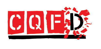 Formes Vives, bandeau titre du journal CQFD, octobre 2012