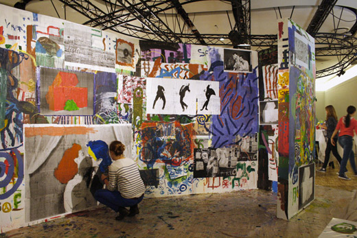 Formes Vives, atelier «MJC Beaubourg» au Studio 13/16 du Centre Pompidou, 6 après-midi, octobre 2014