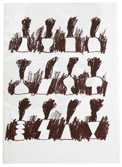 Camille Blatrix, Nicolas Filloque et Adrien Zammit, fanzine sans titre, auto-édition, A5, sérigraphie 1 ton sur papier machine, 100 exemplaires, mai 2006