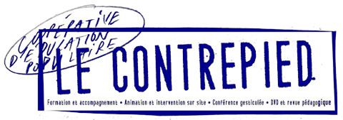 Formes Vives, signature de la Scop d’éduction populaire Le Contrepied, 2015
