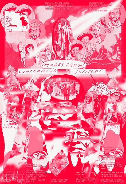 Formes Vives, affiche pour «Images Fanon», film de Mathieu Kleyebe Abonnenc, 110x160cm, sérigraphie 1 ton, imprimerie Lézard Graphique, avril 2016