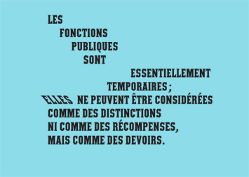 Formes Vives, sixième fournée de papillons pour l’Université populaire du 18e arrondissement, A5, typographie La Commune de Sébastien Marchal, impression laser sur papier machine couleur recyclé, octobre 2011