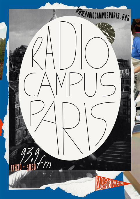 Formes Vives, affiche pour Radio Campus Paris, A2, offset quadri, impression Onlineprinters, octobre 2014