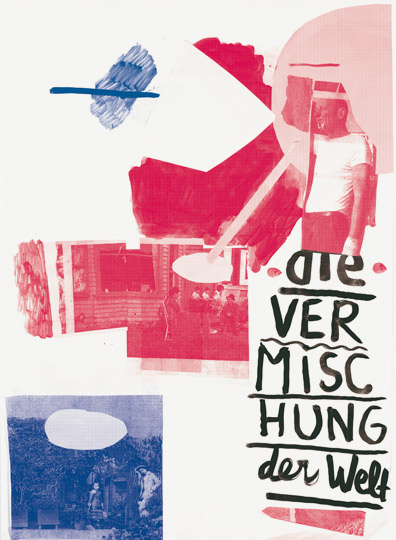 Geoffroy Pithon, affiche «Ein Plakat ist eine Fläche die ins Auge springt» («Une affiche est un lieu qui attire l'oeil»), workshop sur l’affiche dans la ville, KHB Weissensee (Berlin), A1, jet d'encre et sérigraphie, décembre 2010
